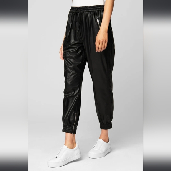 Blank NYC Running Wild Jogger vegan leather black 24 - Picture 4 of 5